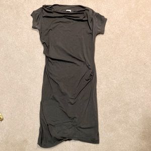 Brunello Cucinelli Grey Stretch Cotton Dress